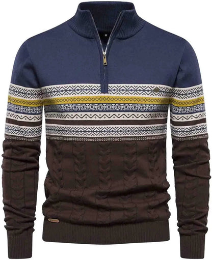 Casual Quarter Zip Pullover Sweater