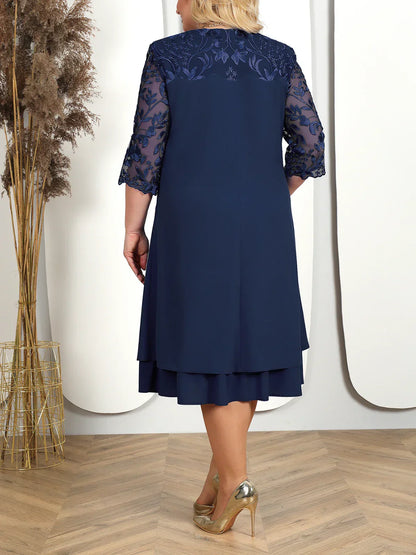 Elegant Floral Maxi Dress for Women Plus Size
