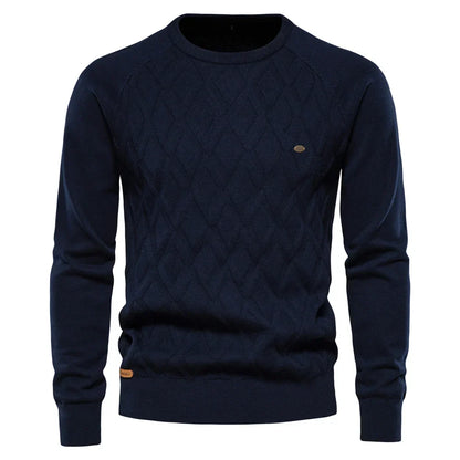 Classic Plaid Crew Neck Sweater