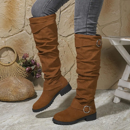 Women's Tall Leather Knee Boots