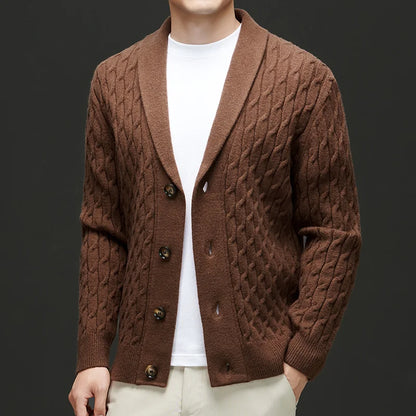 Cozy Cable Knit Cardigan Sweater - Nocini