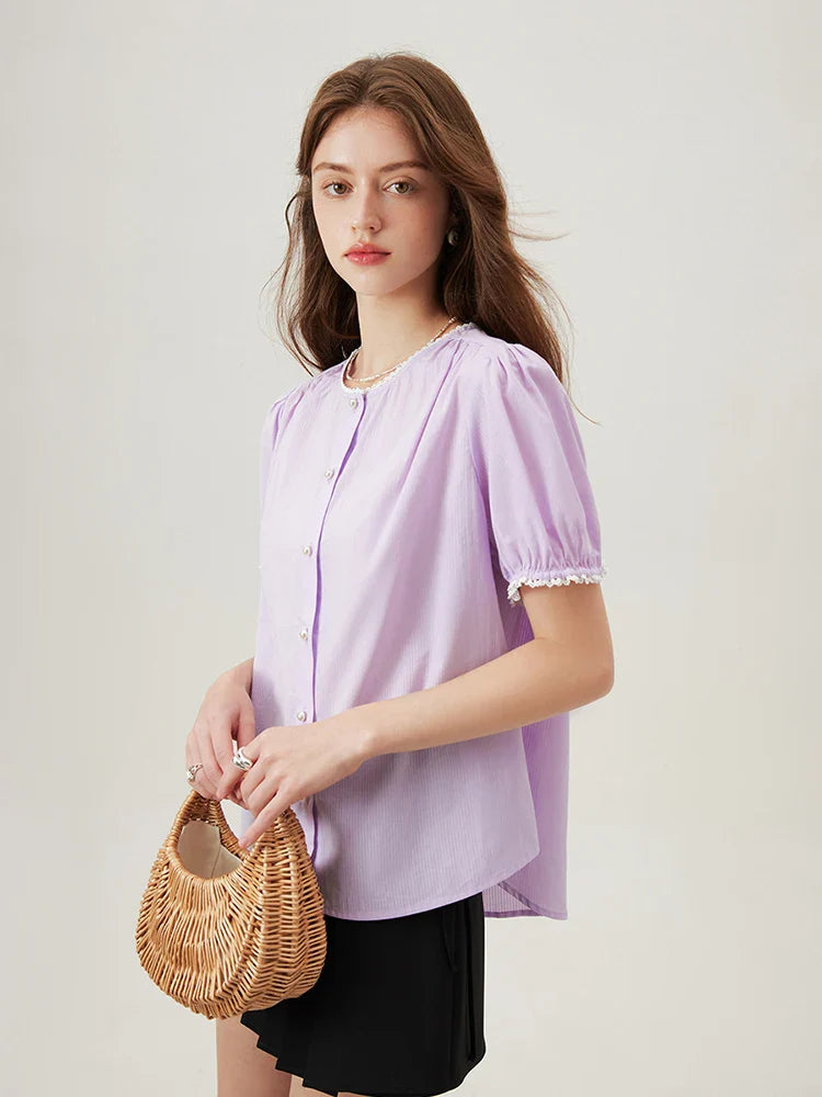 Pretty Floral Women's Cotton Top