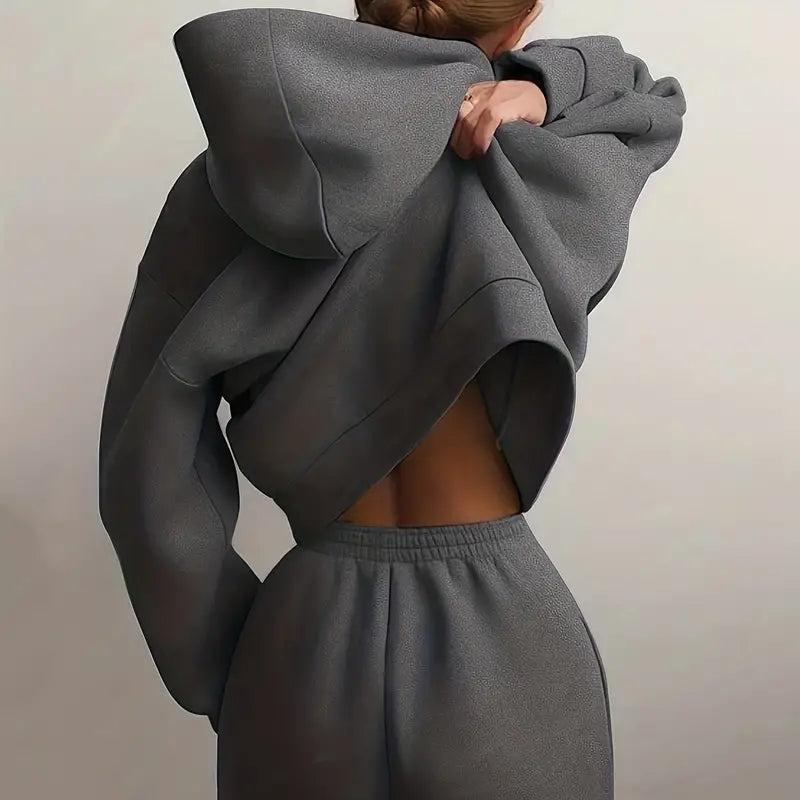 Comfortable Large Sweat Suit Set