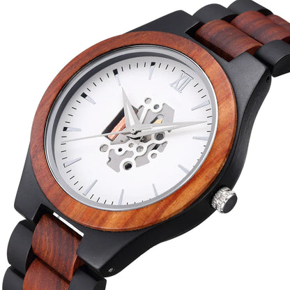 Classic Wooden Round Analog Watch