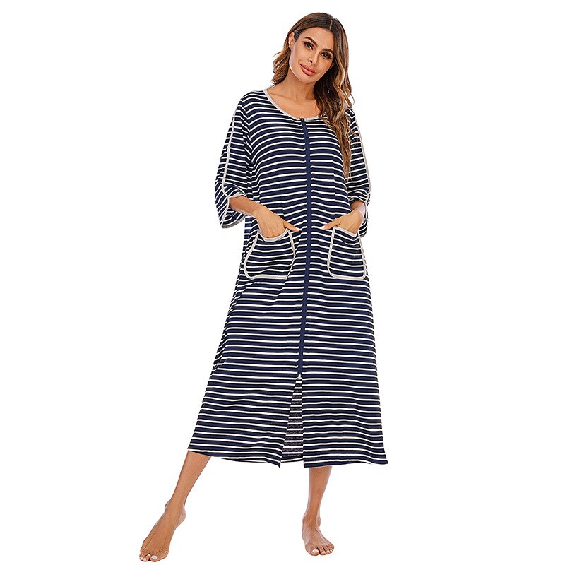Cozy Hooded Sleep Dress for Women