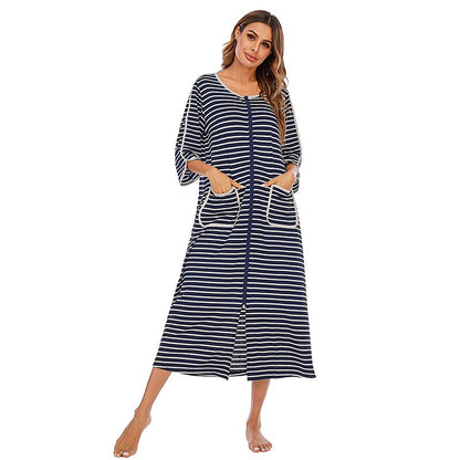 Cozy Hooded Sleep Dress for Women