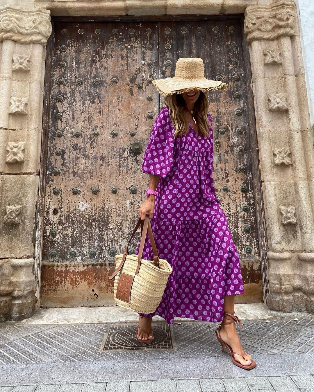 Vibrant Floral Maxi Dress for Women