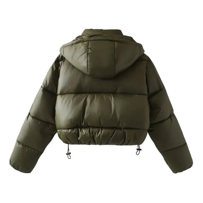 Warm Winter Puffer Coat with Hood