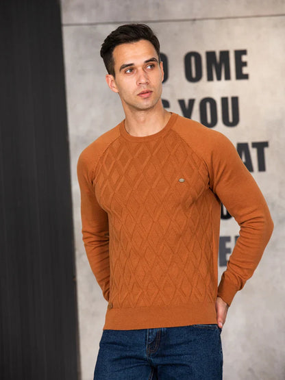 Classic Plaid Crew Neck Sweater