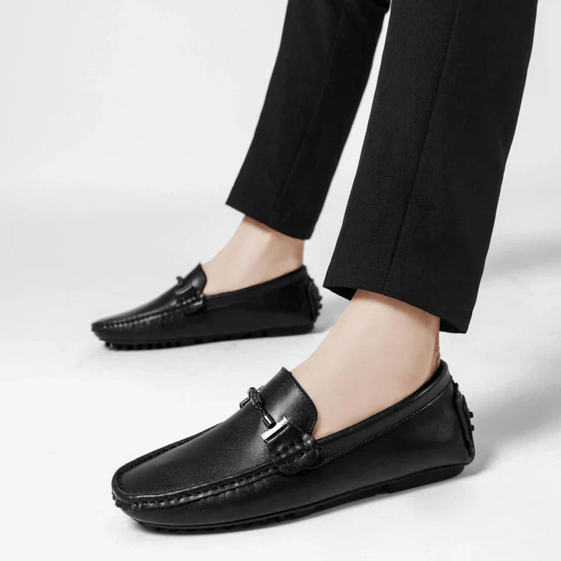 Classic Genuine Leather Slip On Shoe