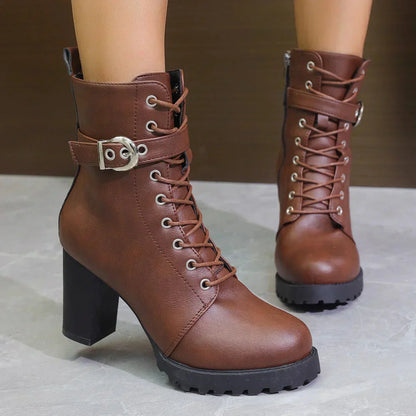 Elegant Low Heel Zip Ankle Boots for Women