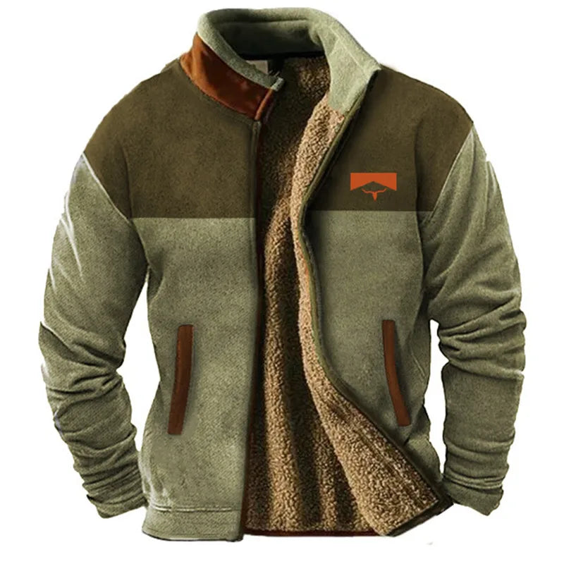 Casual Loose Fit Zipper Jacket - Nocini