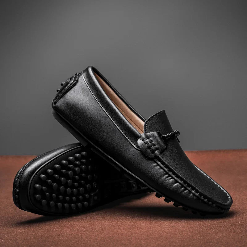 Classic Genuine Leather Slip On Shoe
