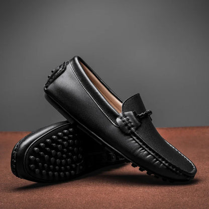 Classic Genuine Leather Slip On Shoe