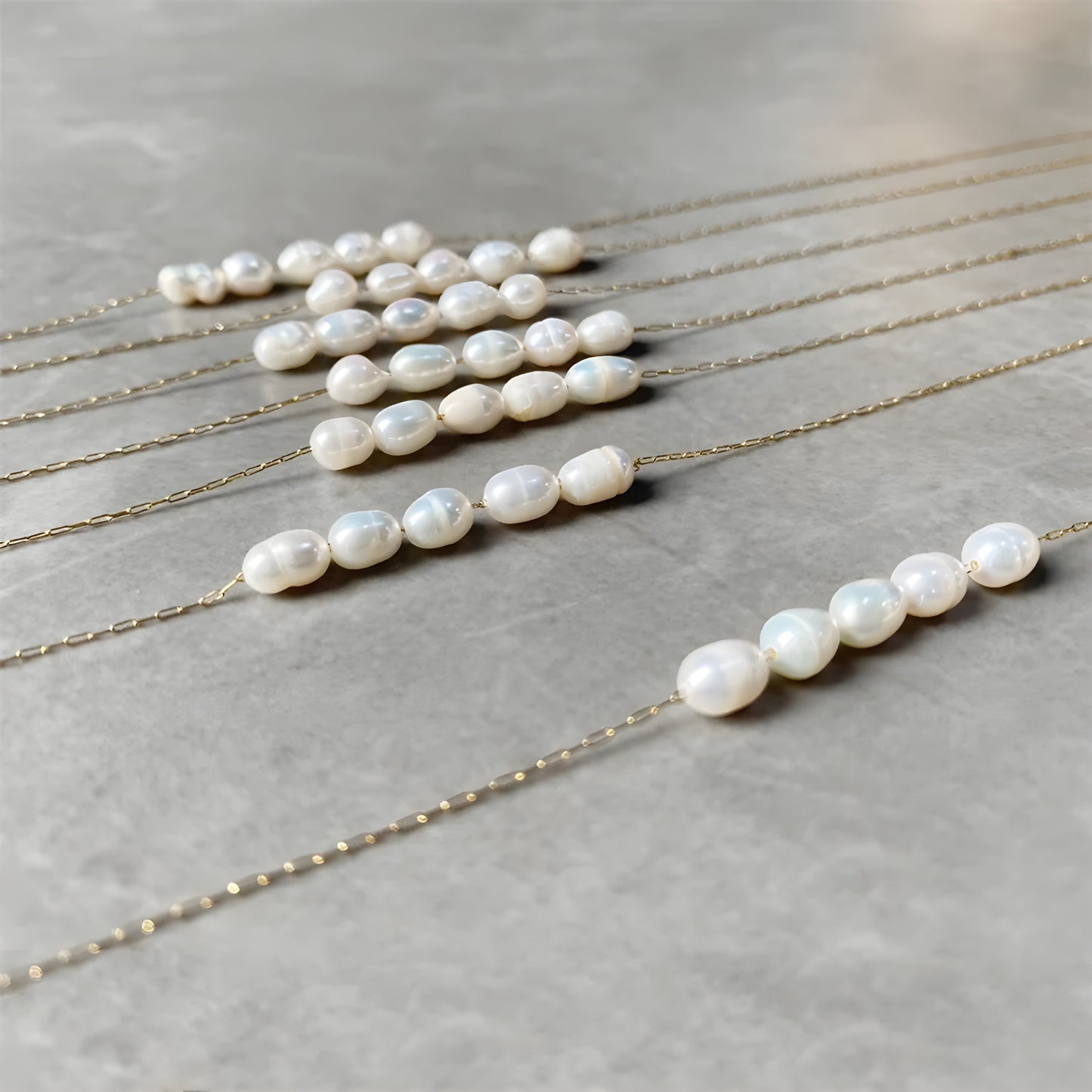 Elegant White Pearl Choker Necklace