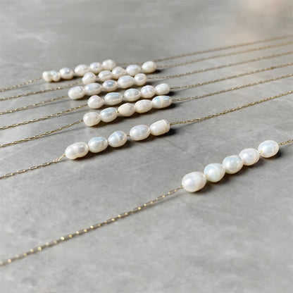 Elegant White Pearl Choker Necklace