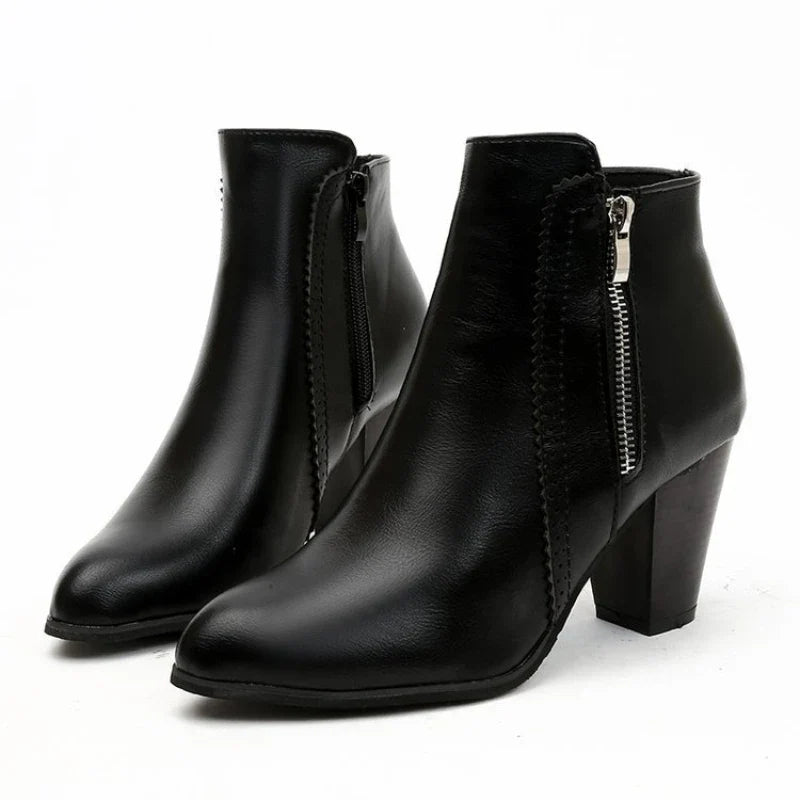 Classic High Heel Ankle Boots