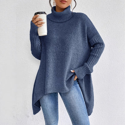 Large Crew Neck Knit Sweater - Nocini