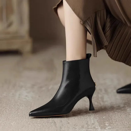 Fuzzy Cat Ankle Boots - Olytrend