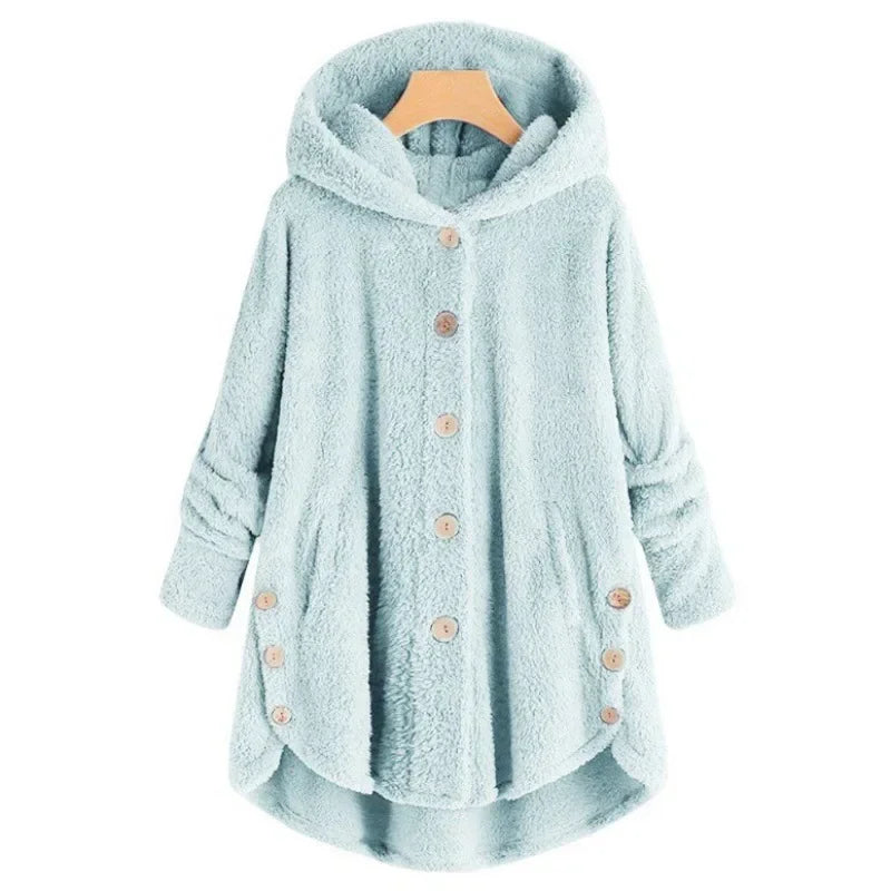 Women's Cozy Hooded Fleece Jacket - Nocini