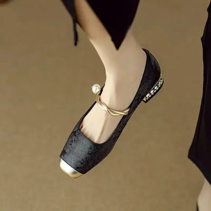 Elegant Mestelle Flat Mary Jane Shoes