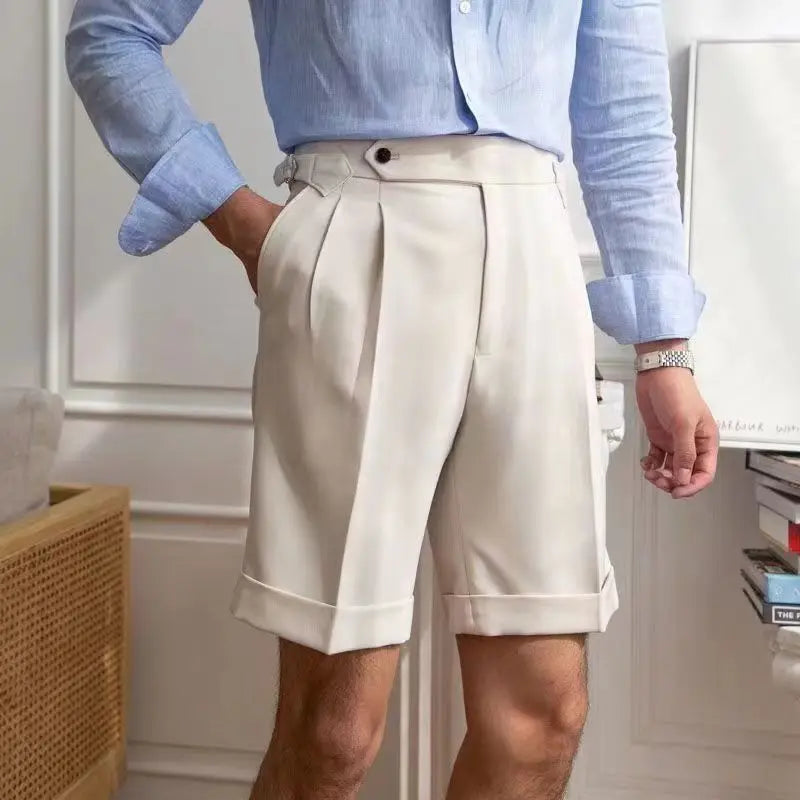 Classic Mens Shorts Knee Length Cotton - Nocini
