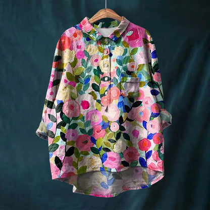Floral Pattern Women's Blouse
