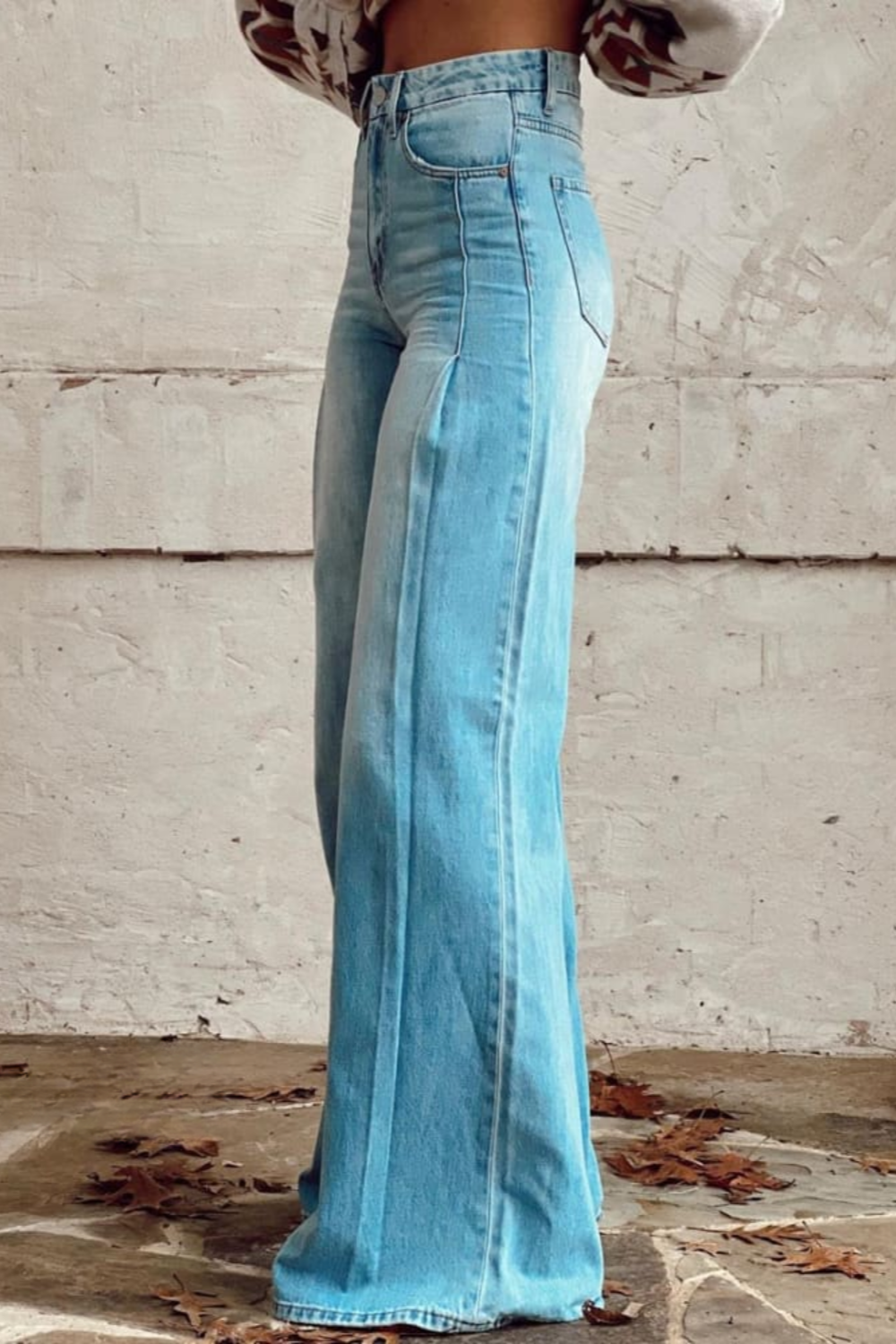 Trendy High Waist Flare Jeans