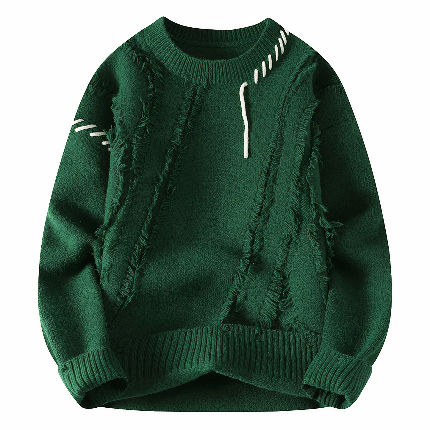 Trendy Men's Graphic Crew Neck Sweater