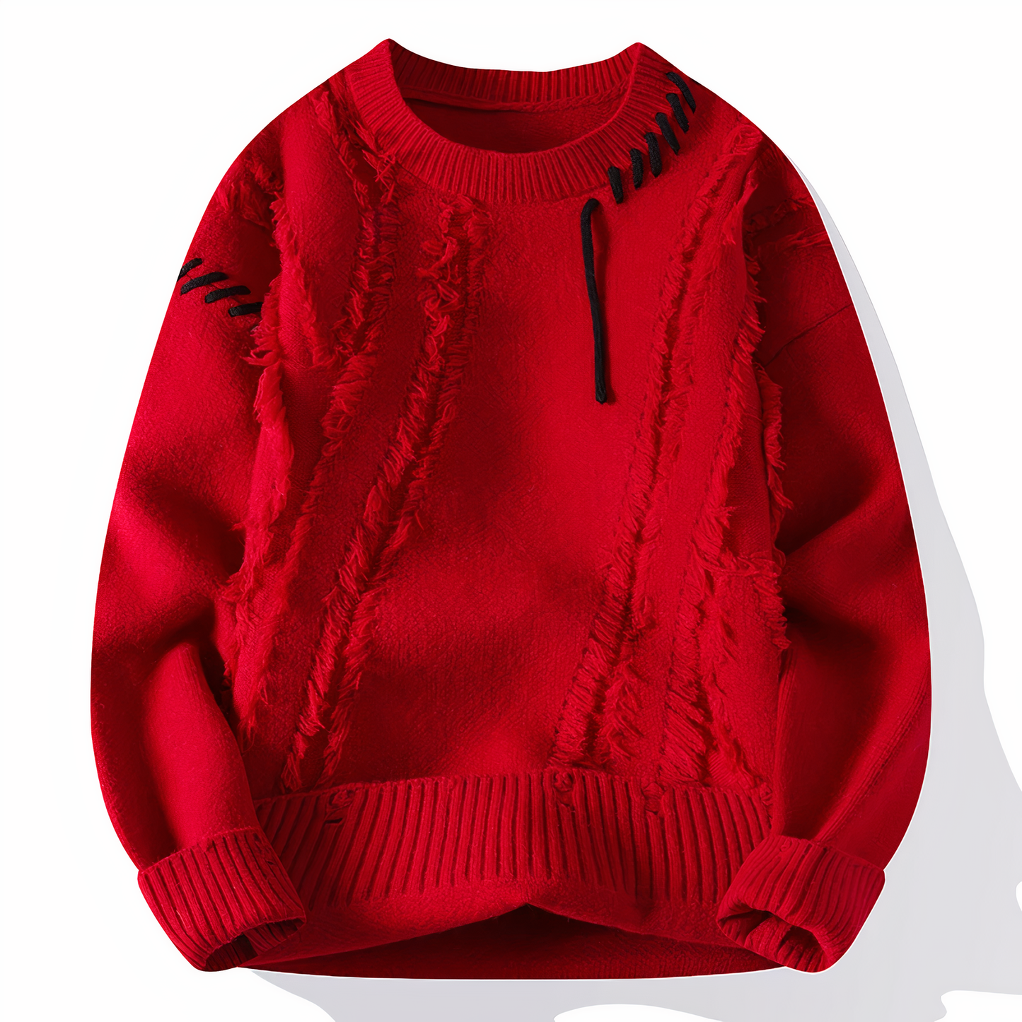 Trendy Men's Graphic Crew Neck Sweater