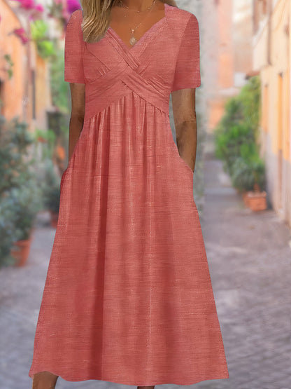 Fashionable Scoop Neck Sundress