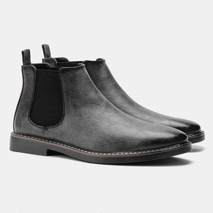 Timeless Mens Smart Leather Ankle Boots