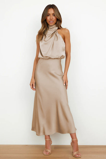 Luxurious Silk Floor Length Dress