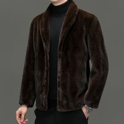 Classic Fit Notch Collar Button Jacket - Nocini