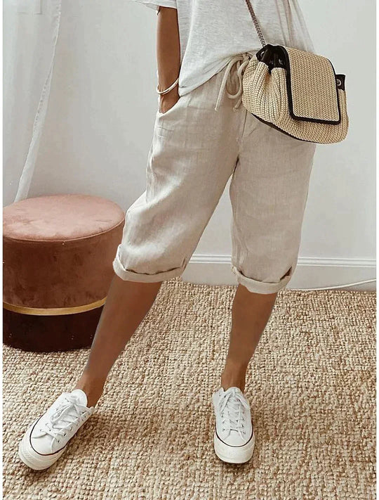 Lightweight Women's Linen Summer Pants - Olytrend