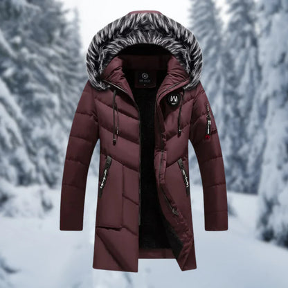 Warm Padded Mens Parka Jacket with Hood - Nocini