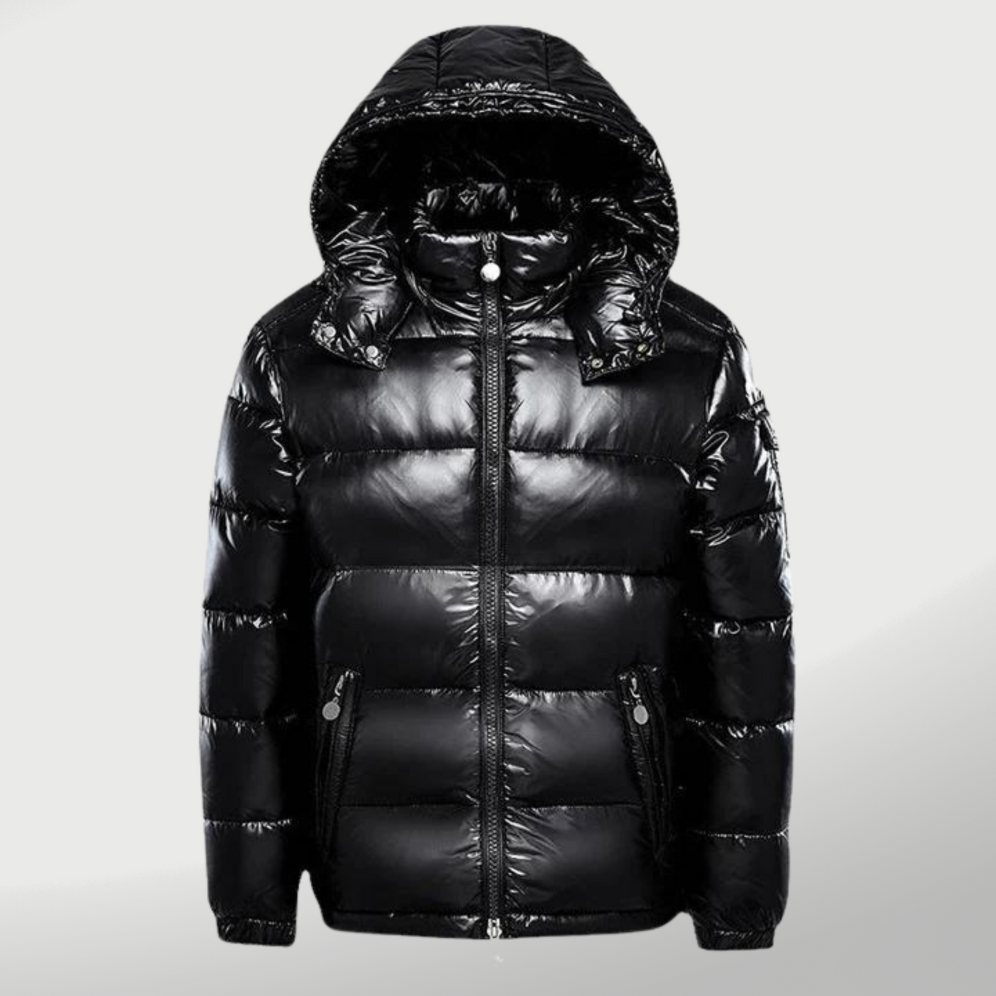 Warm Quilted Puffer Coat with Zip Pockets - Nocini