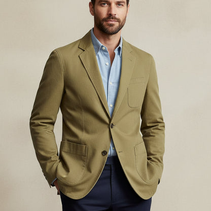 Comfortable Men's Casual Water Resistant Jacket with Pockets