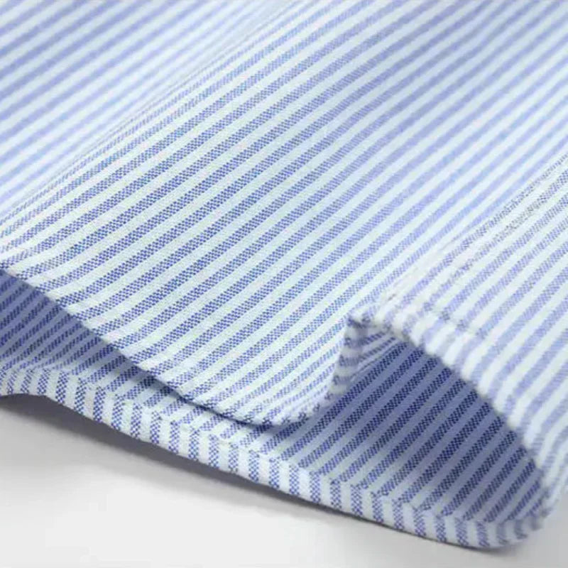 Classic Casual Stripe Button Shirt