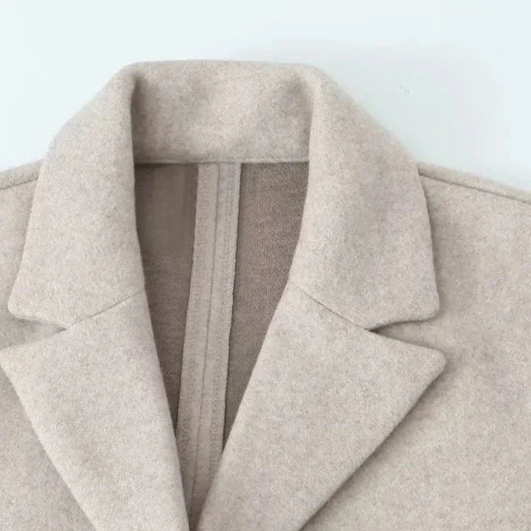 Classic Double Breasted Long Trench Coat