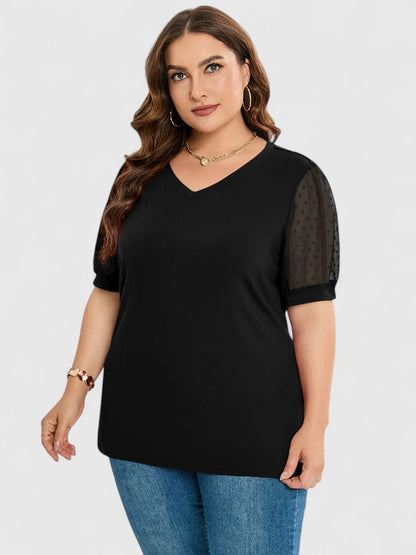 Relaxed Fit V Neck T Shirt