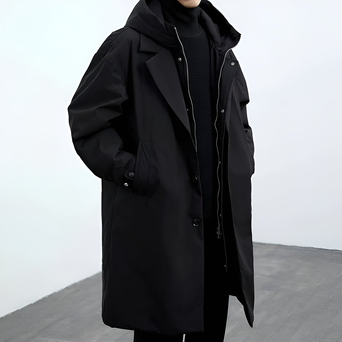 Classic Waterproof Long Coat - Nocini
