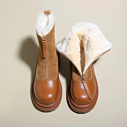 Luxury Faux Fur Ankle Booties - Nocini