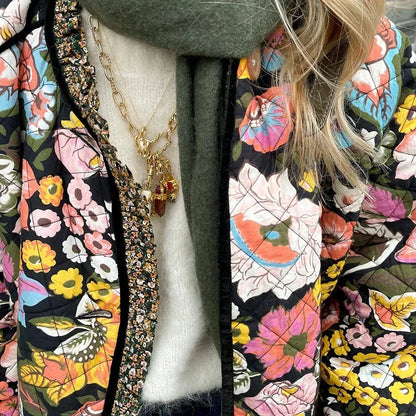 Women's Pretty Patchwork Trench Coat