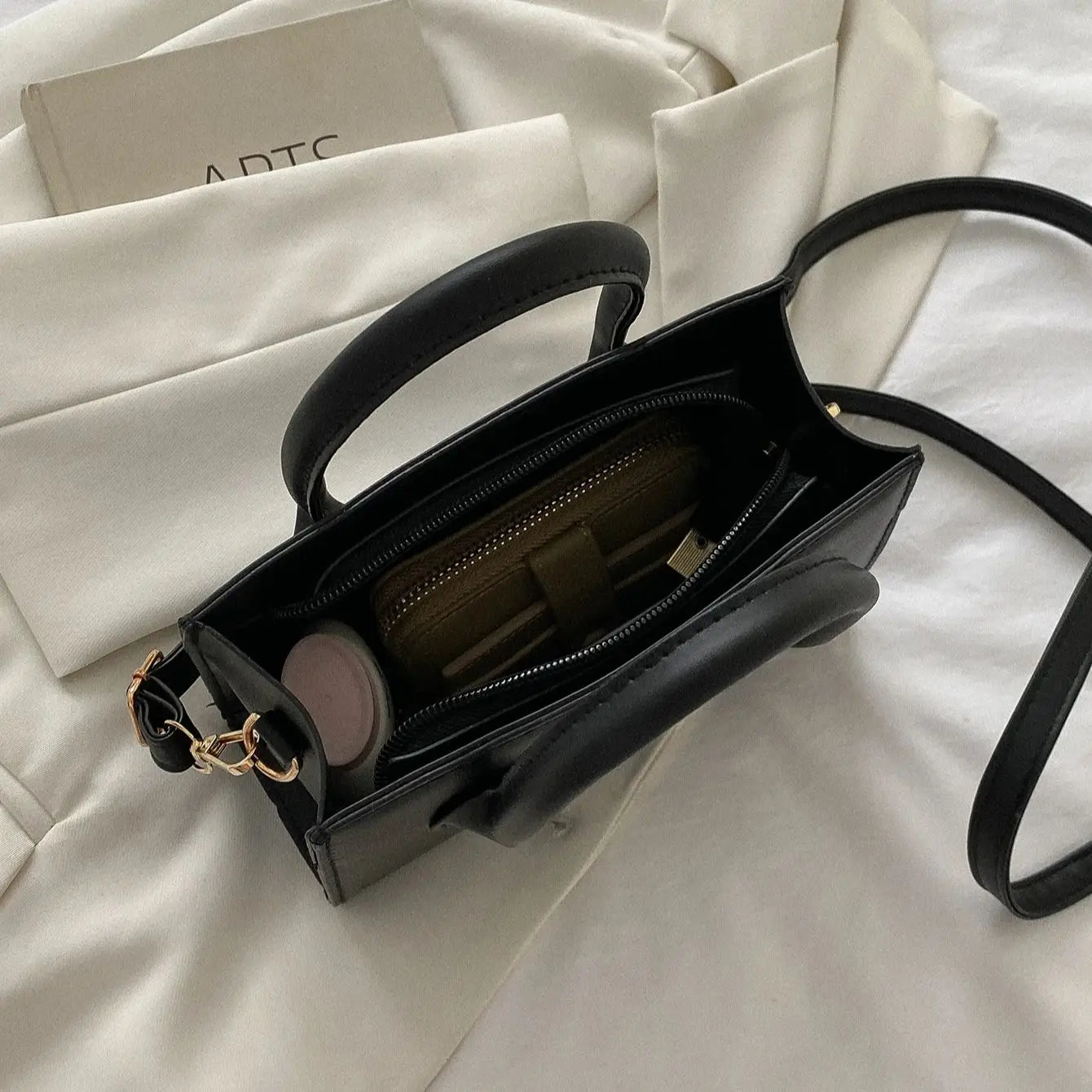Small Synthetic Crossbody Purse