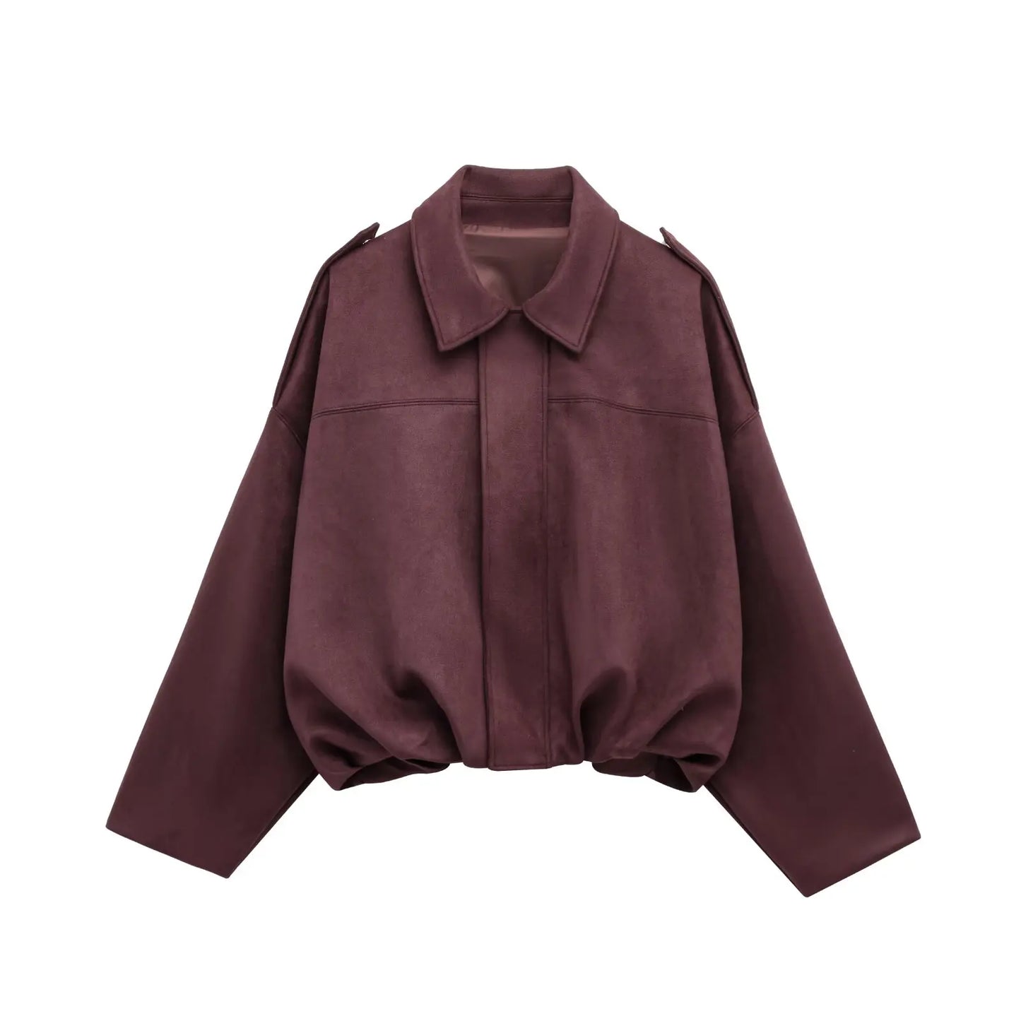 Velvet Soft Faux Leather Jacket