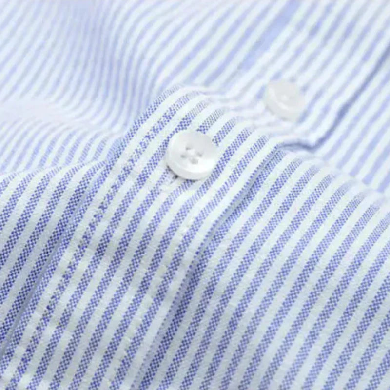 Classic Casual Stripe Button Shirt