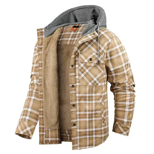 Classic Flannel Hoodie Jacket