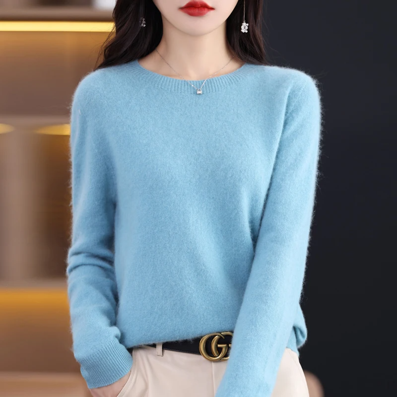 Soft Women's Long Sleeve Wool Sweater
