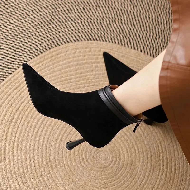 Fashionable Low Heel Ankle Boots